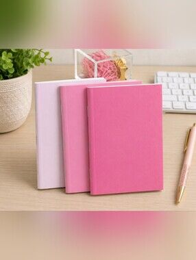 Office Depot 3 Pack Writing Journals Pink Pocket Size Notebooks 24 Sheets Each